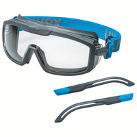 Uvex i-guard+kit Sicherheitsbrille Polycarbonat (PC) Blau, Grau