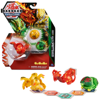 Bakugan Evolutions Starter Pack, Coffret de 3, Serpillious Ultra avec Hydorous et Pegatrix, Figurines articulées à collectionner, à partir de 6 ans