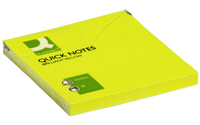 Q-CONNECT KF10514 nota autoadhesiva Rectángulo Amarillo 80 hojas Autoadhesivo