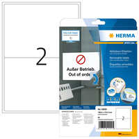 HERMA 10020 etiqueta de impresora Blanco Etiqueta para impresora autoadhesiva