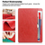 CoreParts TABX-IP789-COVER46 funda para tablet 25,9 cm (10.2") Libro Rojo
