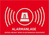 ABUS Warnaufkleber Alarm (ohne -Logo) 74 x 52,5 mm (Art.-Nr. AU1323)