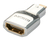 Lindy 41510 csatlakozó átlakító Micro HDMI HDMI Ezüst