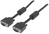 Manhattan VGA Monitor Cable (with Ferrite Cores), 3m, Black, Male to Male, HD15, Cable of higher SVGA Specification (fully compatible), Shielding with Ferrite Cores helps minimi...