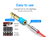 Vention VAB-S01-L changeur de genre de câble 6.5 mm 3,5 mm Bleu