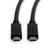 ROLINE 11.02.9052 USB kábel 0,5 M USB 3.2 Gen 2 (3.1 Gen 2) USB B USB C Fekete