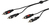 Vivanco 46/00 50 Audio-Kabel 5 m 2 x RCA Schwarz