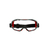 3M GoggleGear 6000 Sicherheitsbrille Neopren Schwarz, Rot