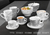 Kaffeegeschirr Cornello grey - 2er-Set Espresso: Detailansicht 1