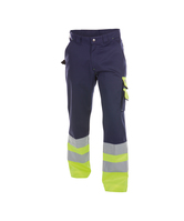 Omaha Warnschutzhose DUNKELBLAU/NEONGELB PLUS 56 300g - DUNKELBLAU/NEONGELB | 56: Detailansicht 1