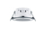 Runder LED Deckeneinbaustrahler 2er Set in Silber Chromfarben Ø 8,2cm