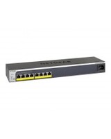 Netgear Click GS408EPP Switch verwaltet 8 x 10/100/1000 PoE+ Desktop an Rack montierbar wandmontierbar Stangenmontage 124 W