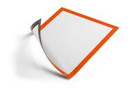 Durable DURAFRAME� Magnetic Document Frame A4 - Orange - Pack of 5