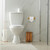Relaxdays Toilettenpapierhalter Bambus, Klopapierhalter fürs Bad, Wand, klebend, Klorollenhalter HBT: 5x16x13 cm, natur