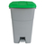 Pedal Operated Recycling Bin - 60 Litre - Green Lid