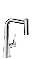 HANSGROHE 14834000 HG Einhebel-Spültischmischer 220 METRIS DN 15, mit Ausziehbr