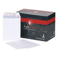 Plus Fabric Pocket Envelope C5 Peel and Seal Plain Easy Open Power-Tac 120gsm White (Pack 500)