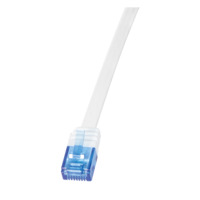 Patchkabel Flach Cat.6 U/UTP SlimLine, weiß, 15m, LogiLink® [CF2101U]