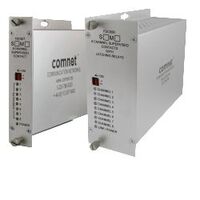 8ch Supervised Contact Mapping Receiver, 1 Fiber, Multimode 1310nm, Latching Contacts Netwerkmediaconverters