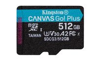 512GB microSDXC Canvas Go , Plus 170R A2 U3 V30 Single ,