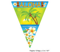 guirlande 10 fanions aloha océan 5m