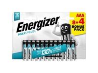 Energizer Max Plus AAA Batterij (blister 12 stuks)