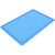 Tapa superponible para caja plegable, azul, L x A 600 x 400 mm, sin bloqueo.