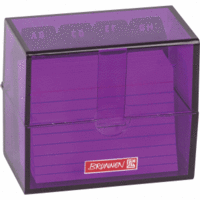 Karteibox A8 gefüllt purple