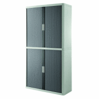 Rollladenschrank BxTxH 110x41,5x204cm 4 Böden grau/anthrazit