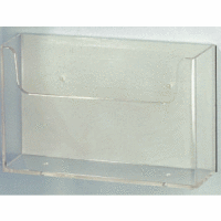 Prospektbox DIN A5 quer zum Anschrauben B222x125x40mm transparent