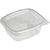 RPET Salad Container in Clear Made of Plastic 500ml 57(H) x 146(W) x 130(D) mm
