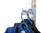 Steckbarer Kleiderhaken für MULTIPLAN ESD Arbeitstische, Befestigung links, in Brillantblau RAL 5007 | LMK1569.5007