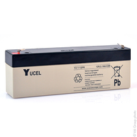 Unité(s) Batterie plomb AGM YUCEL Y2.1-12FR 12V 2.1Ah F4.8