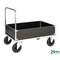 Kongamek heavy duty zinc plated low box platform truck