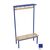 Evolve solo bench with mesh top shelf 1000 x 400mm 5 hooks - 2 uprights - blue