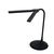 Wireless LED desk lamp with dual heads - black
