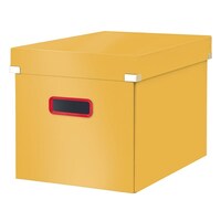 Tároló doboz LEITZ Cosy Click&Store kocka L méret meleg sárga