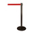 Barrier Post / Barrier Stand "Guide 28" | black red similar to Pantone 186 C 4000 mm