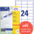 Universal-Etiketten, A4 mit ultragrip, Adressaufkleber, 64,6 x 33,8 mm, 220 Bogen/5.280 Etiketten, weiß