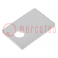 Heat transfer pad: ceramic; TO220; L: 12mm; W: 18mm; Thk: 1.5mm