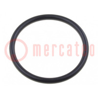 Joint O-ring; caoutchouc NBR; Thk: 1,5mm; Øint: 17mm; M20; noir