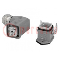 Connector: HDC; male + female; plug + socket,complete set; PIN: 5