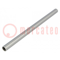 Connecting tubes; D: 12mm; L: 200mm; stainless steel; oval