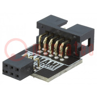 Adapter; pin strips,pin header; Interface: ISP; PIN: 16(2x3,2x5)