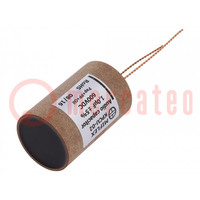 Capacitor: copper-polypropylene-paper; 1uF; 600VDC; ±5%; Ø44x70mm