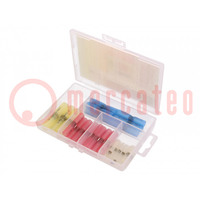 Kit: self-soldering sleeve wire splices; insulated; 30pcs.