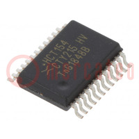 IC: digital; 4 to 16 line,line decoder,demultiplexer; CMOS,TTL