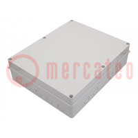 Enclosure: multipurpose; X: 380mm; Y: 460mm; Z: 120mm; grey; IP65