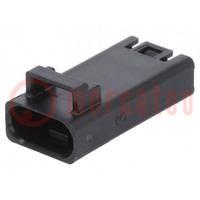 Plug; Connector: wire-wire; FLH; PIN: 3; male; Type: w/o contacts