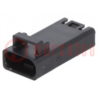 Connector: wire-wire; plug; FLH; PIN: 3; male; Type: w/o contacts